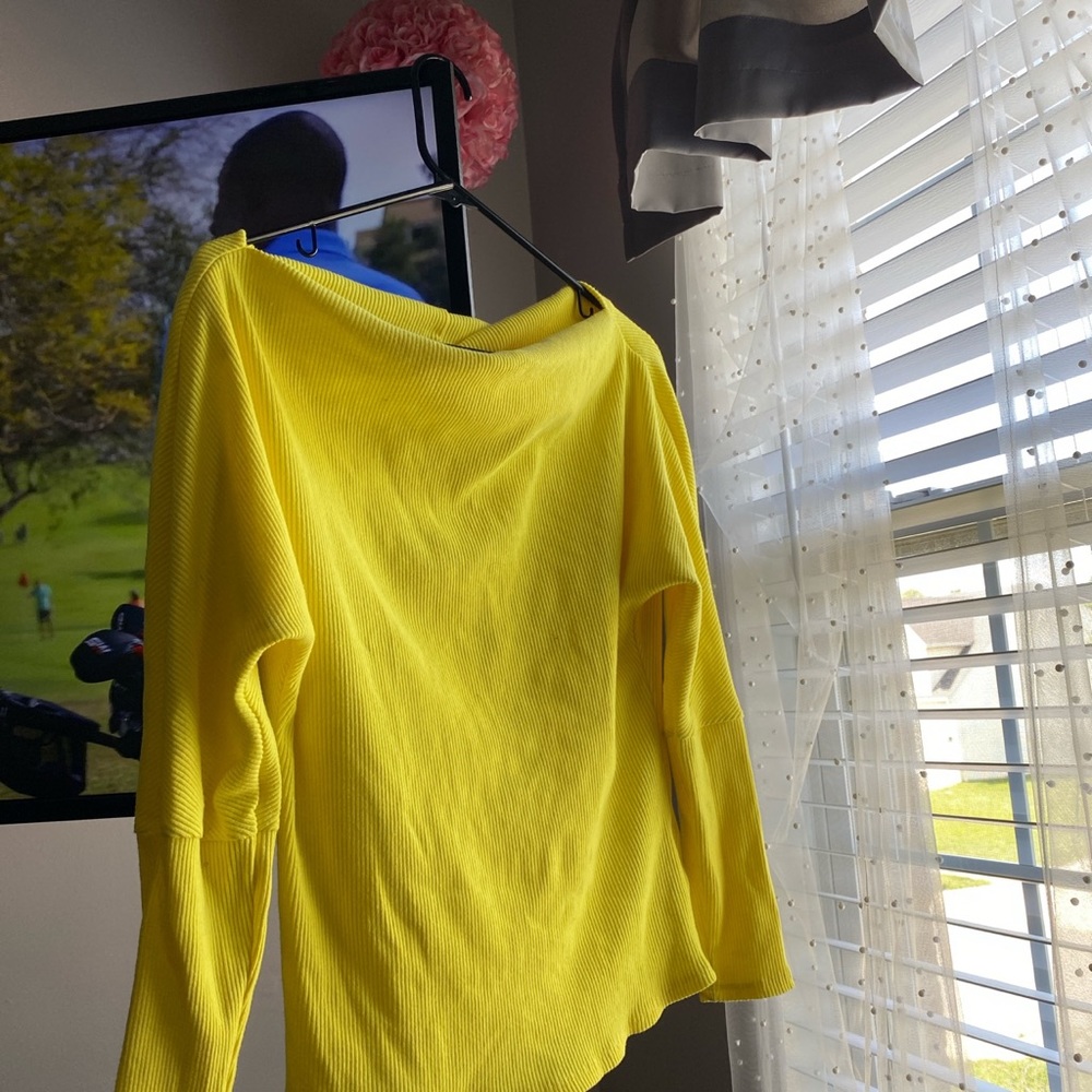Yellow Off the Shoulder Fashion Nova Top